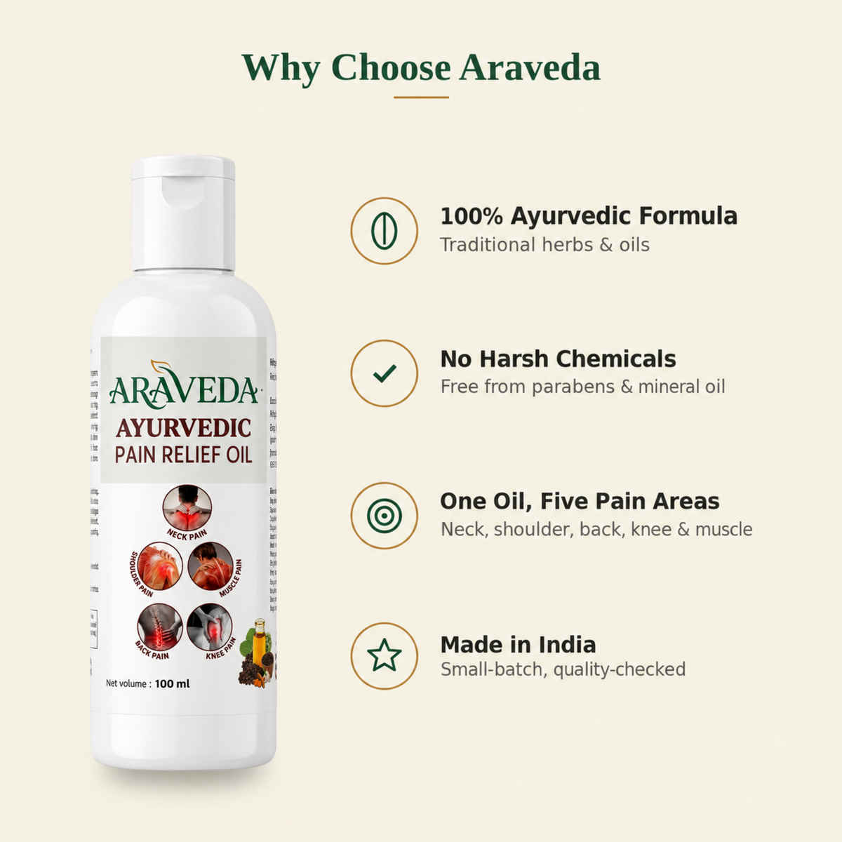 Araveda Ayurvedic Pain Relief Oil